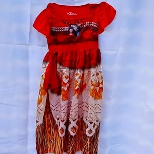 Disney Moana 4T gown from Target sold as PJ's but can use as dress up